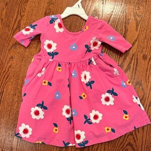 Hanna Andersson Vibrant Pink Floral Dress